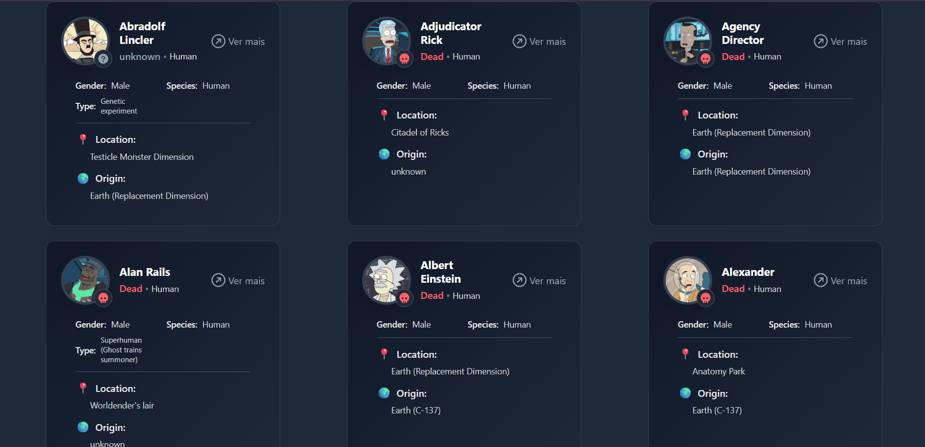 Rick and Morty Characters - Imagem 2
